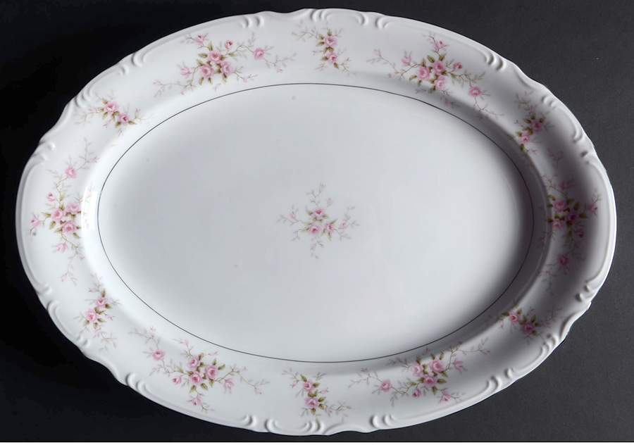 Versailles 16" Oval Serving Platter by Mikasa-1