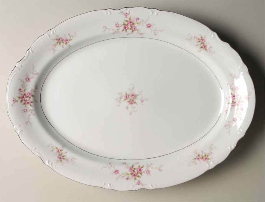 Versailles 16" Oval Serving Platter by Mikasa-1