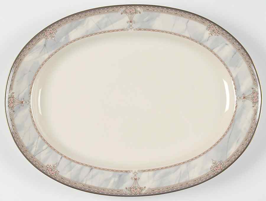 Venetian Sky 14" Oval Serving Platter by Mikasa-1