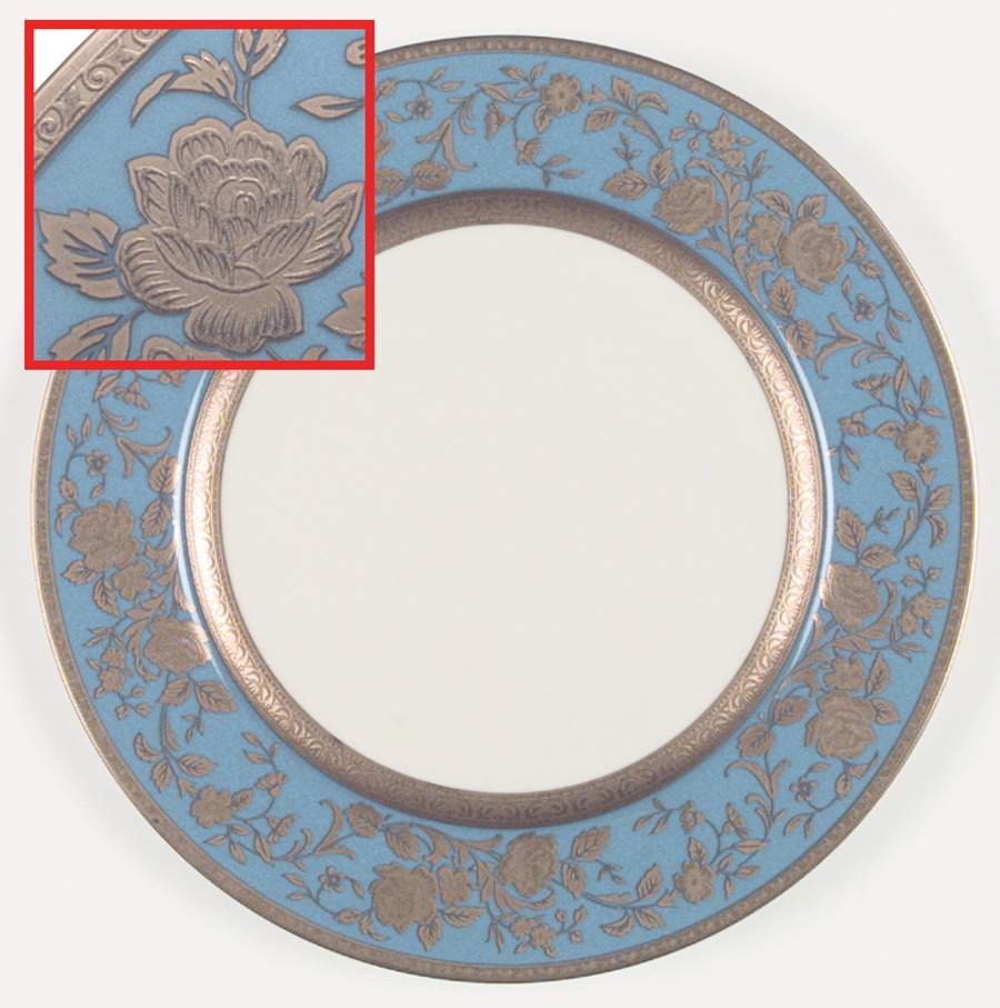 Victorian Blue Dinner Plate by Mikasa-1