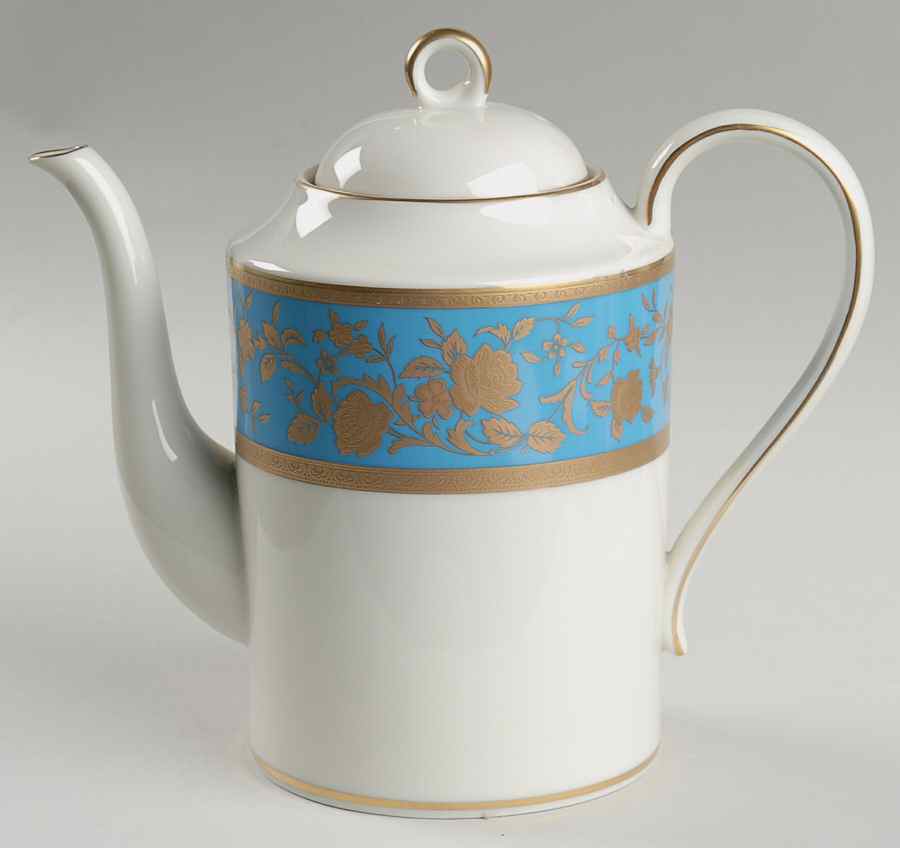 Victorian Blue Coffee Pot & Lid by Mikasa-1