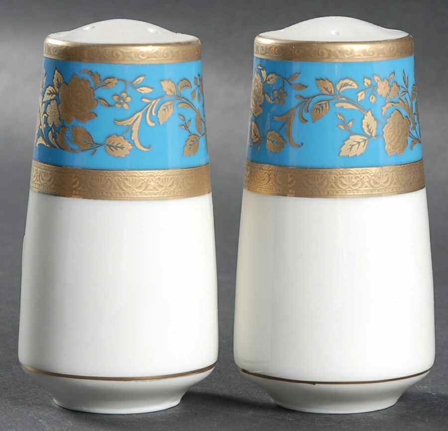 Victorian Blue Salt & Pepper Set by Mikasa-1
