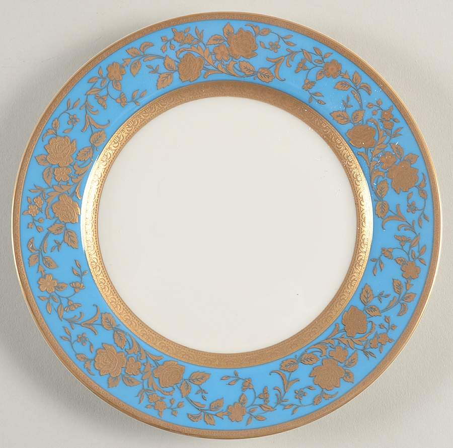 Victorian Blue Bread & Butter Plate by Mikasa-1