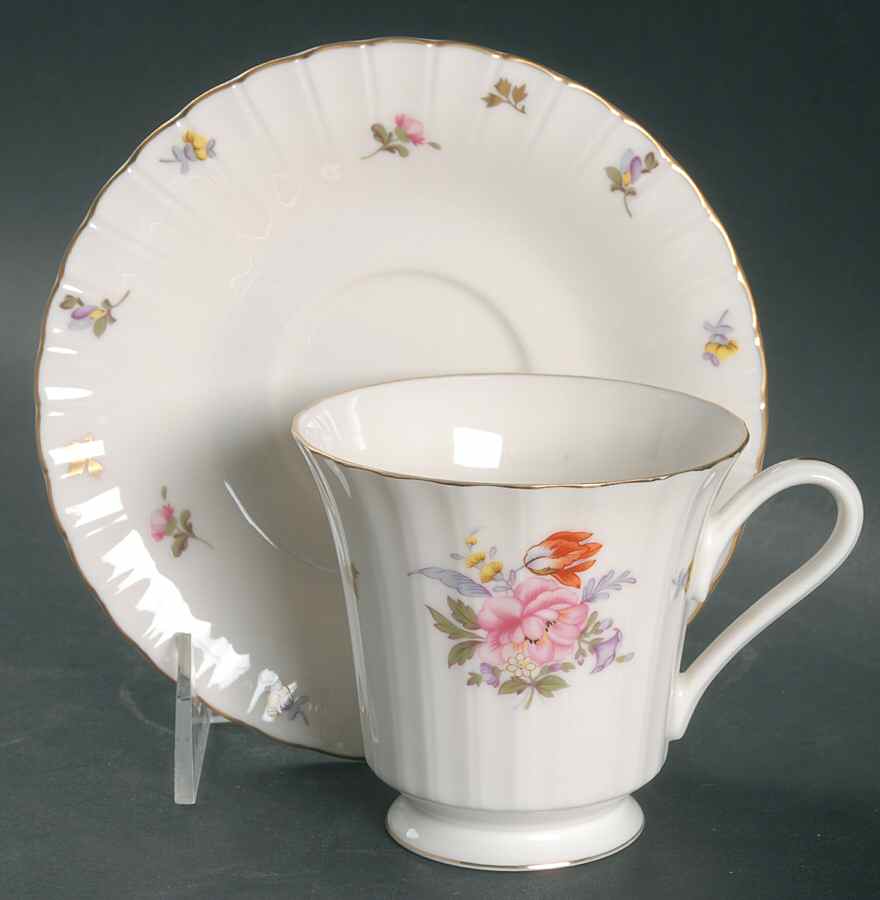 Villa Cesare Footed Cup & Saucer Set by Mikasa-1
