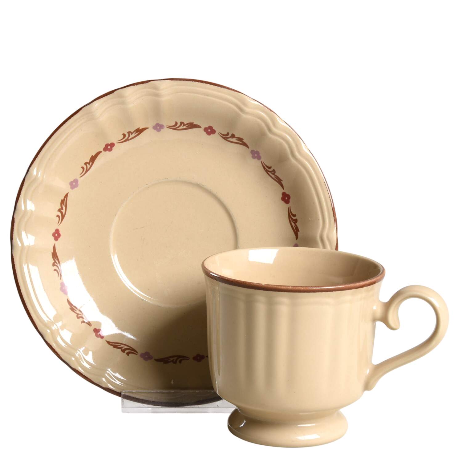 Village Chintz Footed Cup & Saucer Set by Mikasa-1