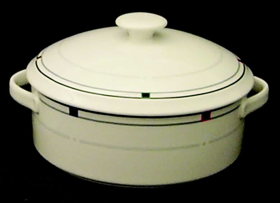 Vintage Circle Round Covered Vegetable by Mikasa-1