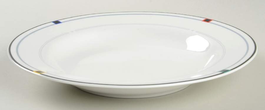 Vintage Circle Large Rim Soup Bowl by Mikasa-1