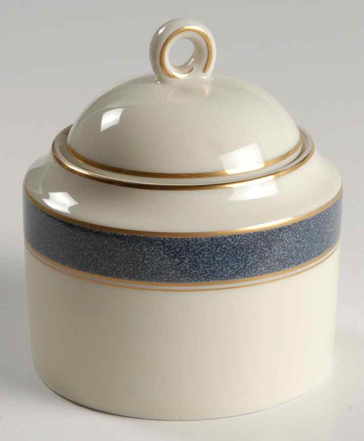 Viceroy Lapis Blue Sugar Bowl & Lid by Mikasa-1