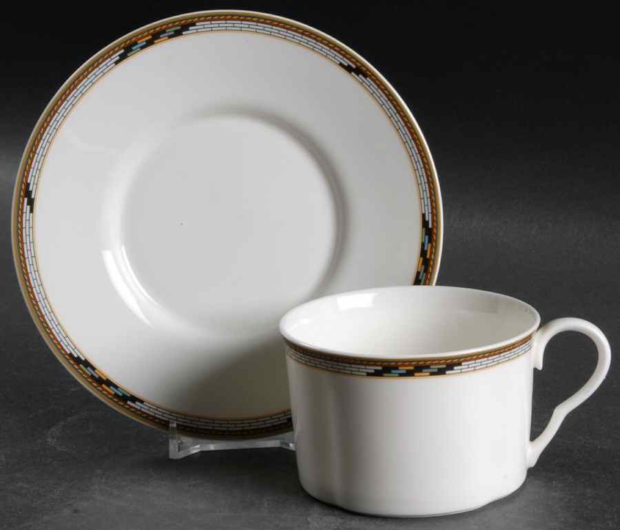 Villa Cora Flat Cup & Saucer Set by Mikasa-1