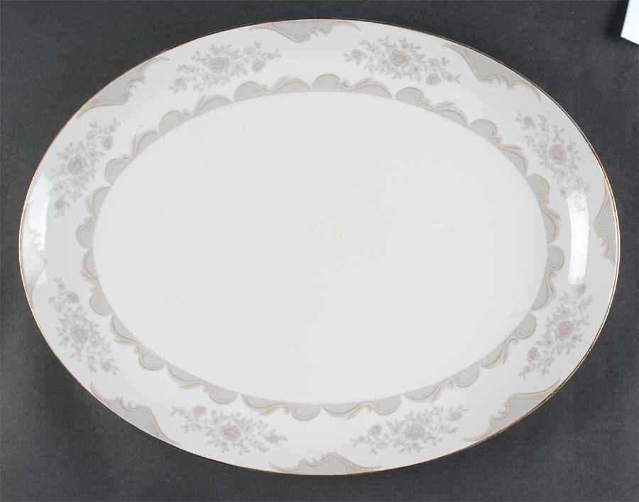 Victoria 16" Oval Serving Platter by Mikasa-1