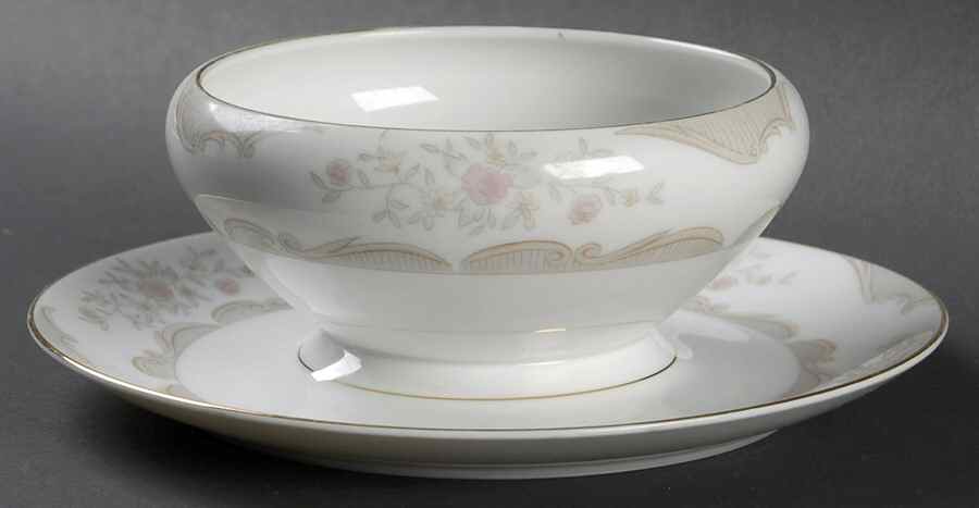 Victoria Gravy Boat with Attached Underplate by Mikasa-1