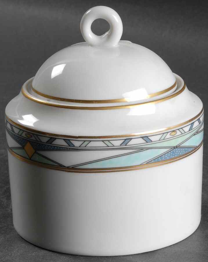 Vintage Gold Sugar Bowl & Lid by Mikasa-1