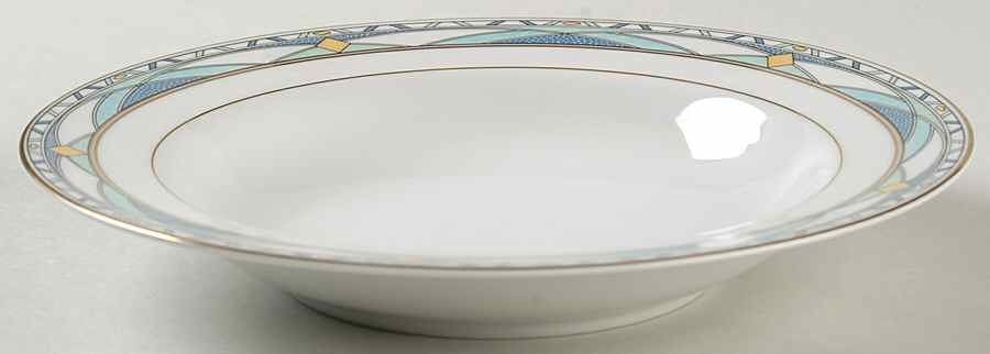 Vintage Gold Rim Soup Bowl by Mikasa-1