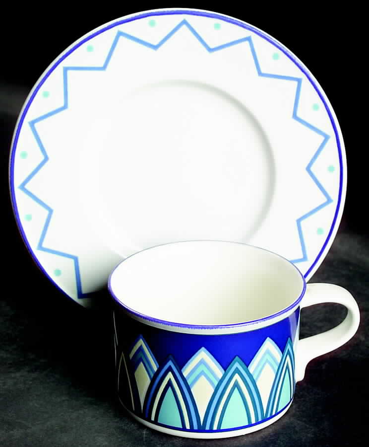 Villa Flat Cup & Saucer Set by Mikasa-1