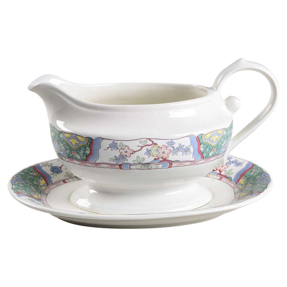 Villa Medici Gravy Boat & Underplate by Mikasa-1