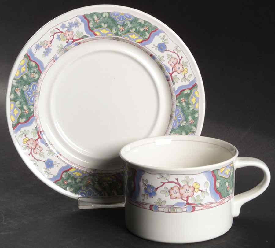 Villa Medici Oversized Cup & Saucer Set by Mikasa-1