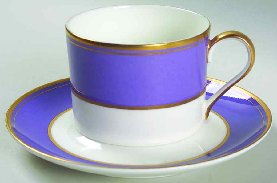 Violet Flat Cup & Saucer Set by Mikasa-1