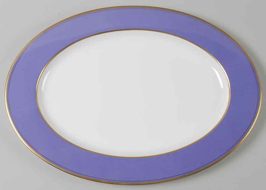 Violet 17" Oval Serving Platter by Mikasa-1