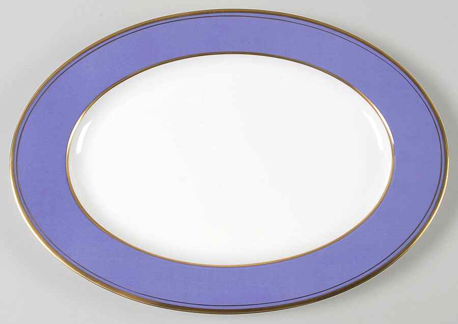 Violet 12" Oval Serving Platter by Mikasa-1