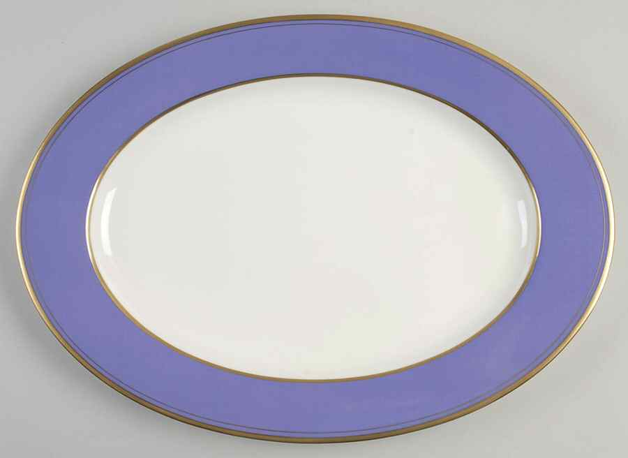 Violet 15" Oval Serving Platter by Mikasa-1