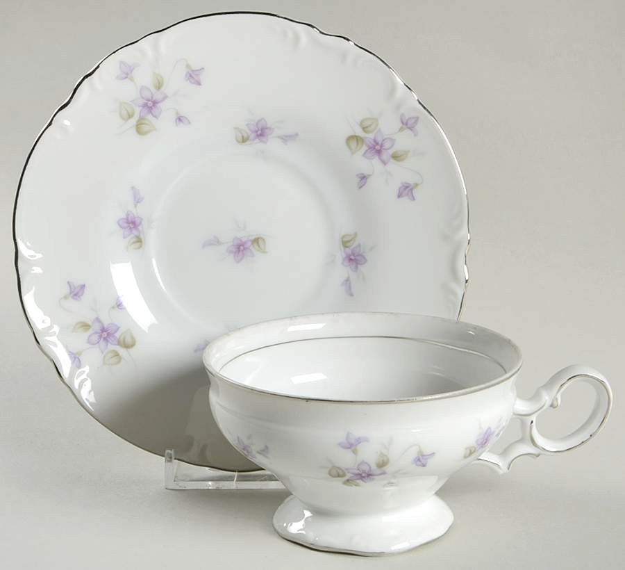 Violetta Footed Cup & Saucer Set by Mikasa-1