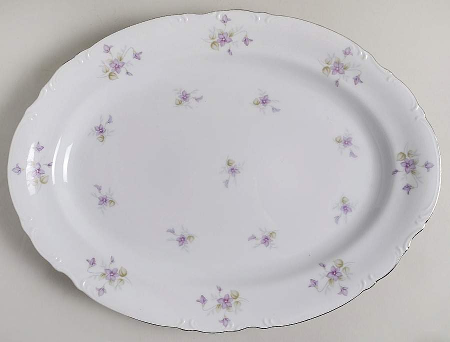 Violetta 16" Oval Serving Platter by Mikasa-1