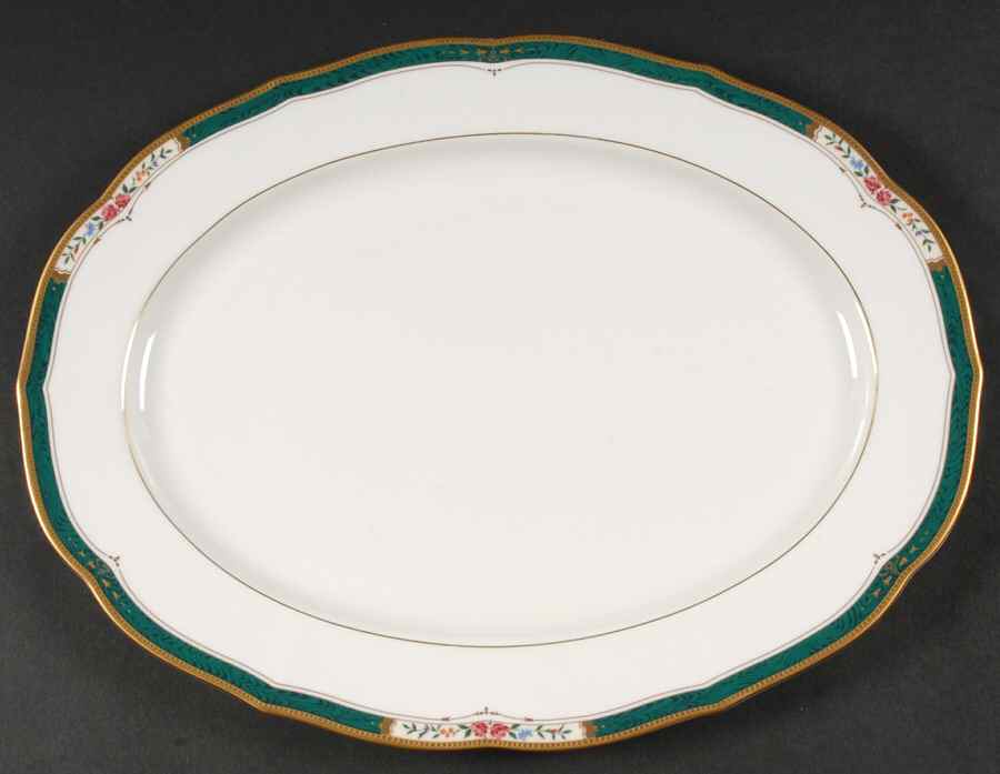 Victorian Rose 14" Oval Serving Platter by Mikasa-1