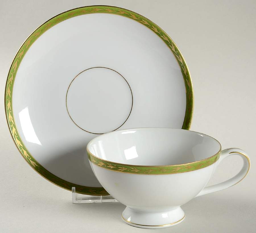 Viscount Footed Cup & Saucer Set by Mikasa-1