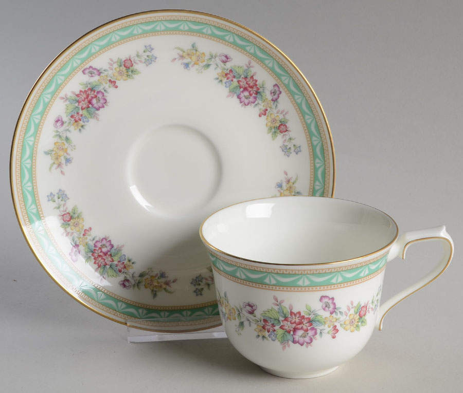 Viscount Flat Cup & Saucer Set by Mikasa-1