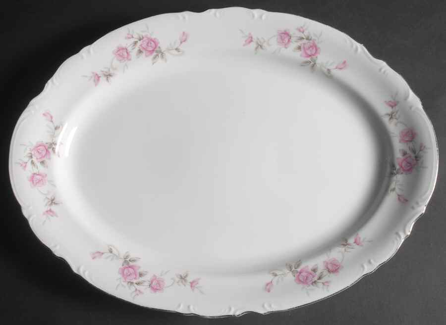 Vivian 16" Oval Serving Platter by Mikasa-1