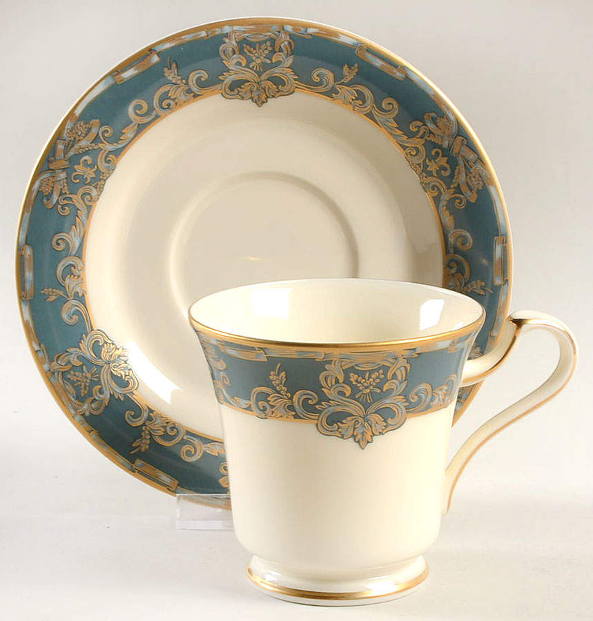 Venetian Villa Footed Cup & Saucer Set by Mikasa-1