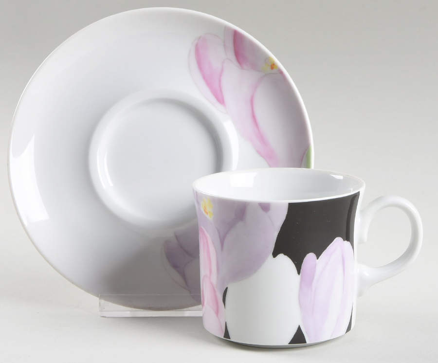 Vogue Flat Cup & Saucer Set by Mikasa-1