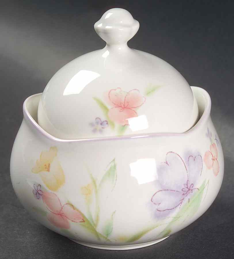 Water Colors Sugar Bowl & Lid by Mikasa-1