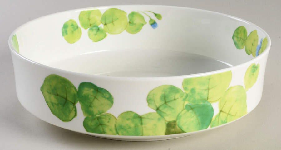 Water Lilies Blue 9" Round Vegetable Bowl by Mikasa-1