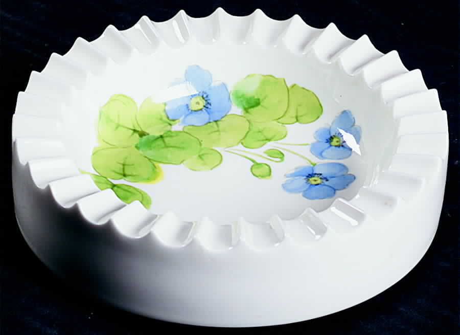 Water Lilies Blue 6" Ashtray by Mikasa-1