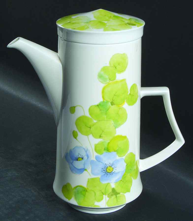 Water Lilies Blue Coffee Pot & Lid by Mikasa-1