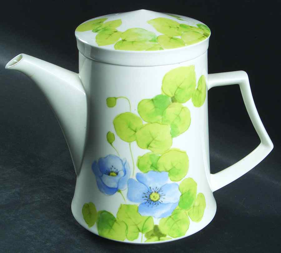 Water Lilies Blue Teapot & Lid by Mikasa-1