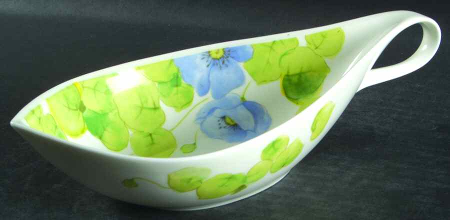 Water Lilies Blue Nut Dish by Mikasa-1