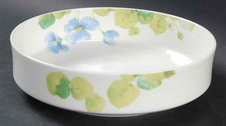 Water Lilies Blue 8" Round Vegetable Bowl by Mikasa-1
