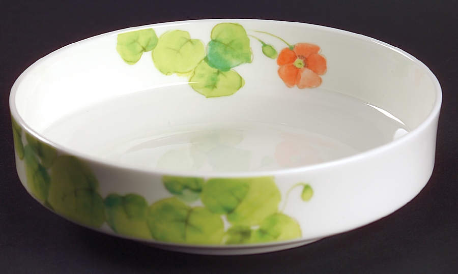 Water Lilies Peach Coupe Soup Bowl by Mikasa-1