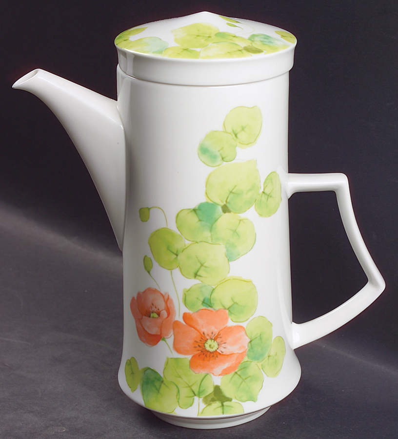 Water Lilies Peach Coffee Pot & Lid by Mikasa-1