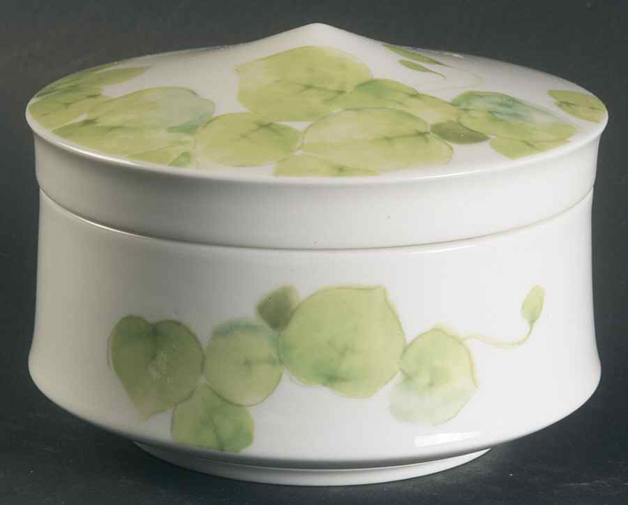 Water Lilies Peach Sugar Bowl & Lid by Mikasa-1