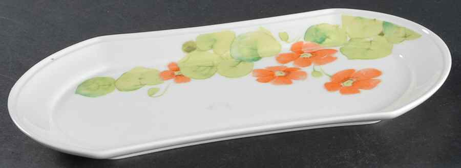 Water Lilies Peach Butter Tray by Mikasa-1