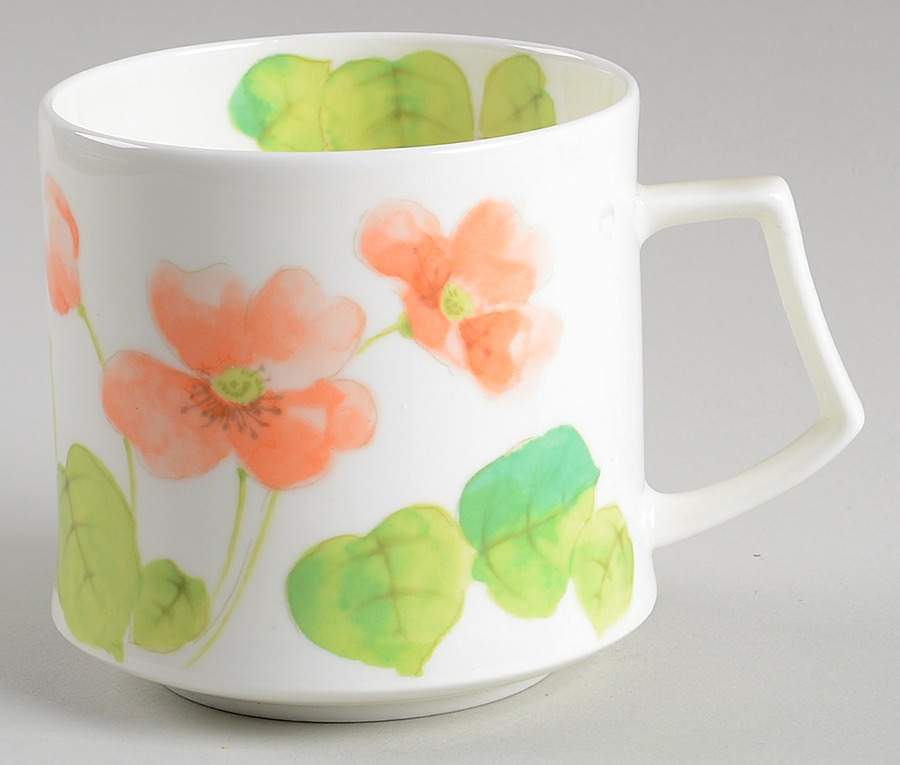 Water Lilies Peach Mug by Mikasa-1
