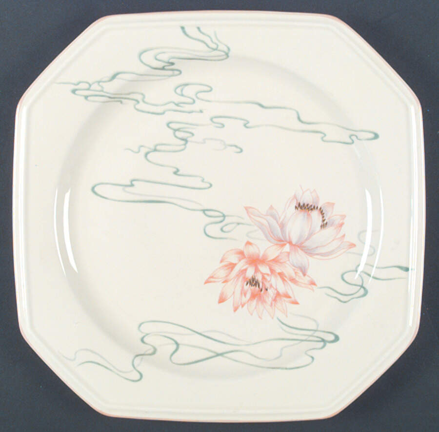 Water Lilies Peach Dinner Plate by Mikasa-1