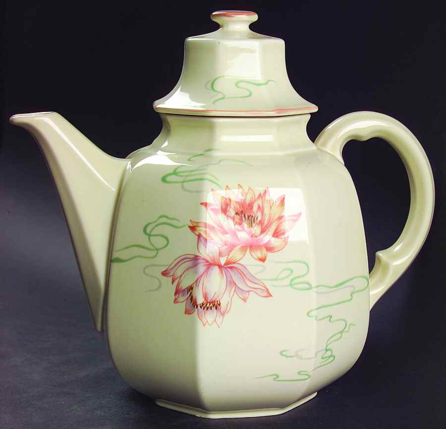 Water Lilies Peach Coffee Pot & Lid by Mikasa-1