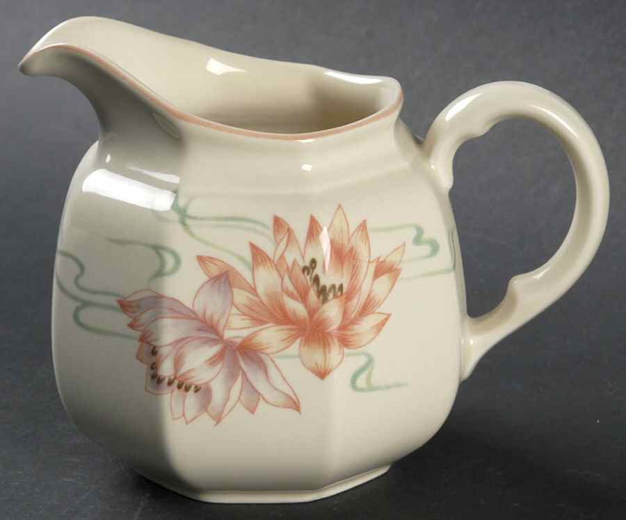 Water Lilies Peach Creamer by Mikasa-1