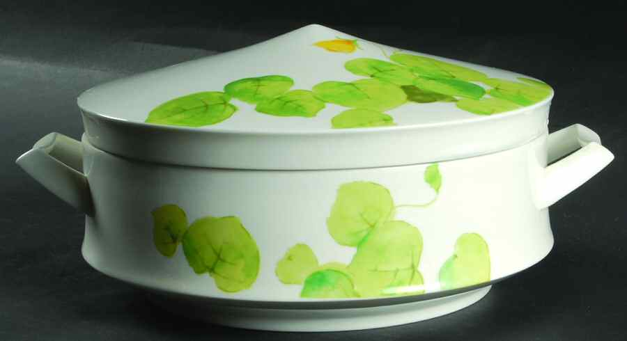 Water Lilies Yellow Round Covered Vegetable by Mikasa-1