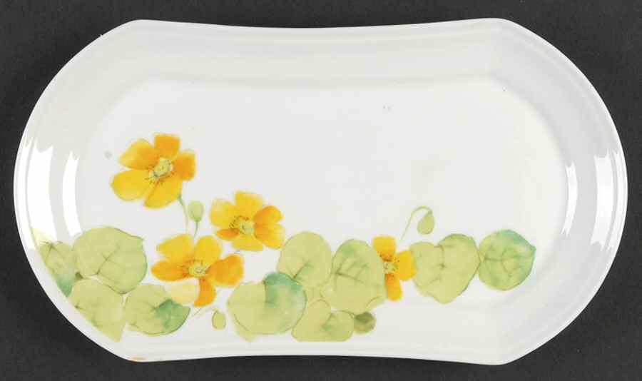 Water Lilies Yellow Butter Tray by Mikasa-1