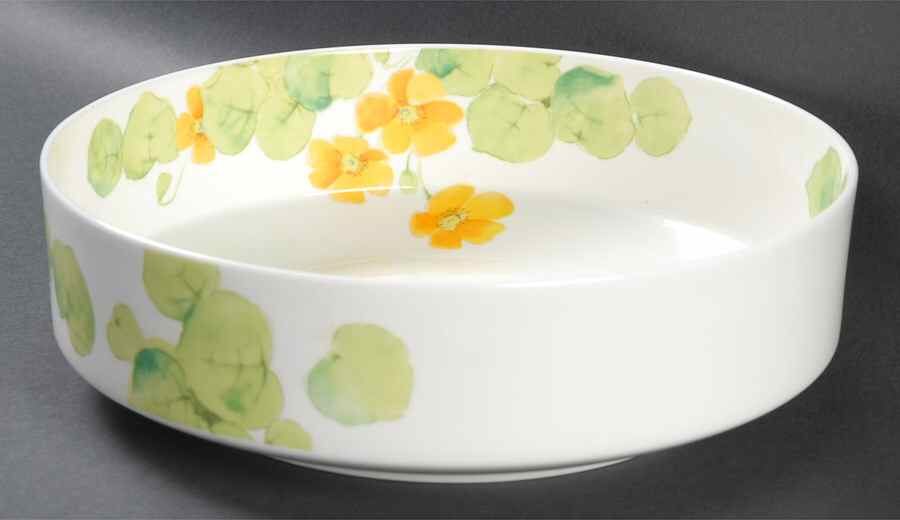 Water Lilies Yellow 9" Round Vegetable Bowl by Mikasa-1